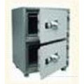 Triple-folded Door Fireproof Safe Box With Scratch-resist Powder Coating On Egi Steel Plate / Plastic Tray